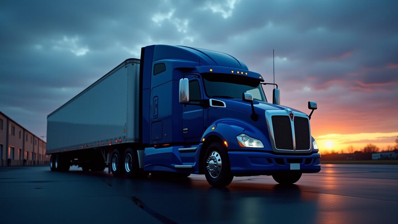 MDH Trucking fleet and logistics operations center in Akron, Ohio