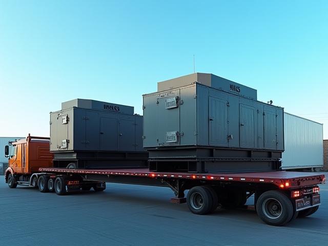 Industrial Generators and Compressors hauling