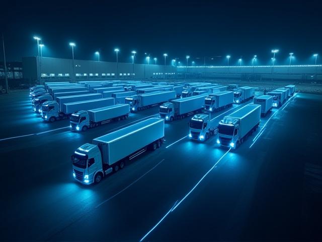 Conceptual visualization of the LTL hub and spoke logistics model